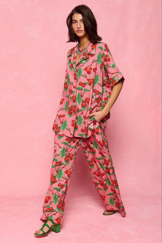 karavan clothing fashion spring summer 26 nai collection janna shirt cherries pink