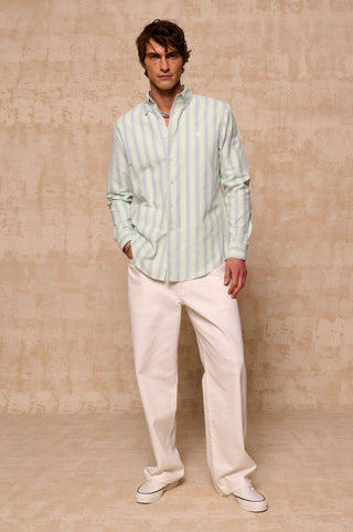 karavan clothing fashion spring summer 26 men nai collection bruce shirt mint stripes