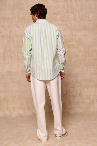 karavan clothing fashion spring summer 26 men nai collection bruce shirt mint stripes