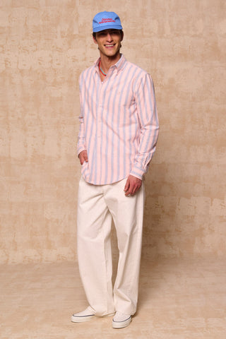 karavan clothing fashion spring summer 26 men nai collection bruce shirt pink stripes