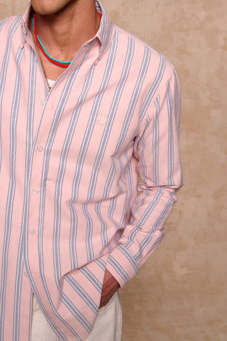 karavan clothing fashion spring summer 26 men nai collection bruce shirt pink stripes
