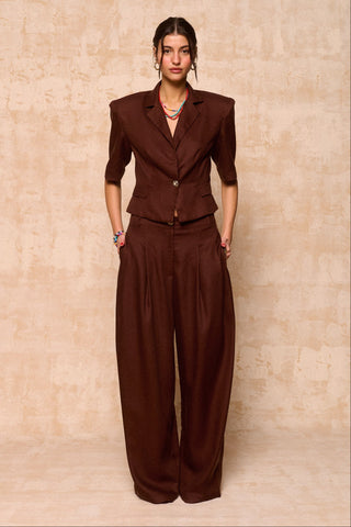 karavan clothing fashion krvn spring summer 26 nai collection kathia trousers brown