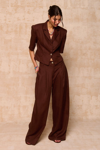 karavan clothing fashion krvn spring summer 26 nai collection brianda blazer brown