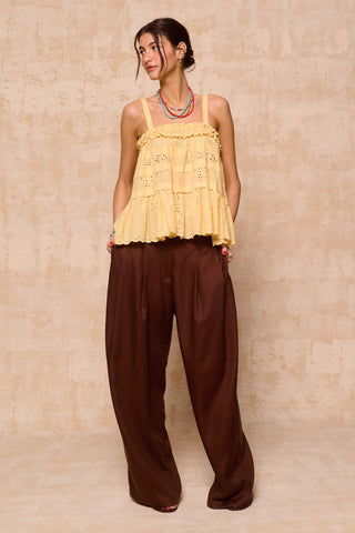 karavan clothing fashion krvn spring summer 26 nai collection naomi top golden yellow