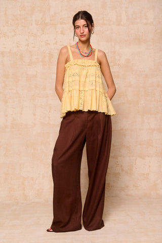 karavan clothing fashion krvn spring summer 26 nai collection kathia trousers brown