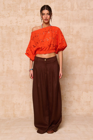 karavan clothing fashion krvn spring summer 26 nai collection tonia top orange