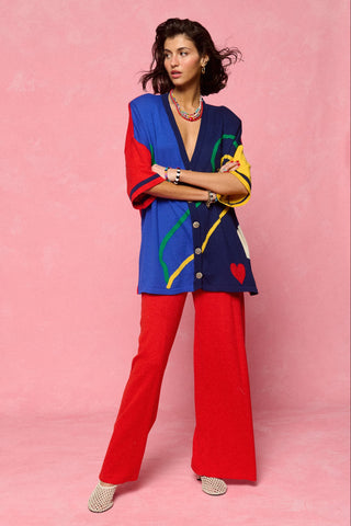 karavan clothing fashion spring summer 26 nai collection aliana knitted shirt blue red