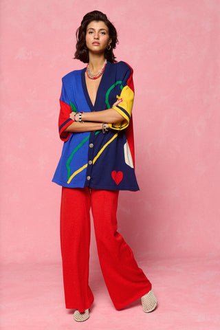 karavan clothing fashion spring summer 26 nai collection kiana knitted trousers red