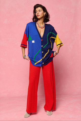 karavan clothing fashion spring summer 26 nai collection kiana knitted trousers red