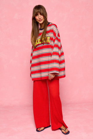 karavan clothing fashion spring summer 26 nai collection madeline longsleeve red bue stripes
