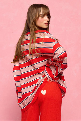 karavan clothing fashion spring summer 26 nai collection kiana knitted trousers red