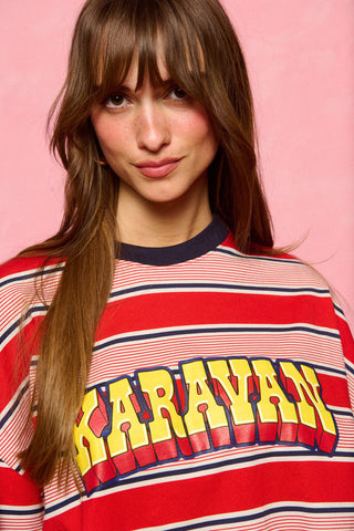 karavan clothing fashion spring summer 26 nai collection madeline longsleeve red bue stripes