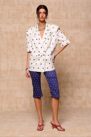 karavan clothing fashion krvn spring summer 26 nai collection kristen blazer polka blue