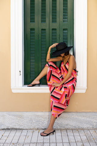 karavan clothing fashion spring summer 25 weekendwear tati dress rainbow stripes