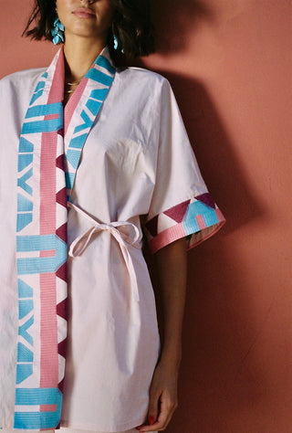 karavan clothing fashion spring summer 25 weekendwear ariadne kimono salmon native shapes