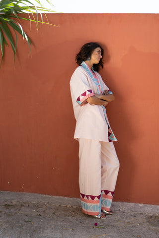 karavan clothing fashion spring summer 25 weekendwear aster trousers salmon