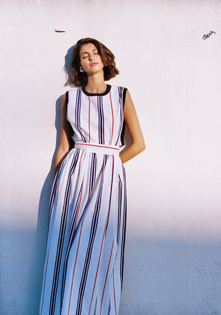 karavan clothing fashion spring summer 25 weekendwear ifigenia dress blue stripes