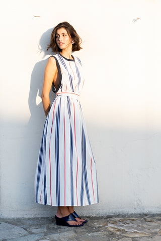 karavan clothing fashion spring summer 25 weekendwear ifigenia dress blue stripes