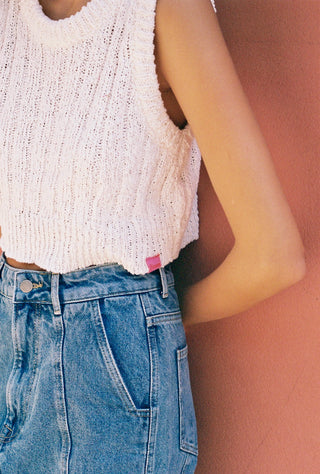 karavan clothing fashion spring summer 25 weekendwear liza crop top white
