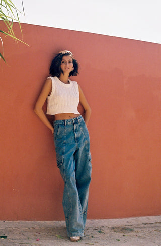 karavan clothing fashion spring summer 25 weekendwear liza crop top white