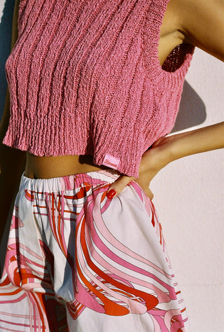 karavan clothing fashion spring summer 25 weekendwear liza crop top pink