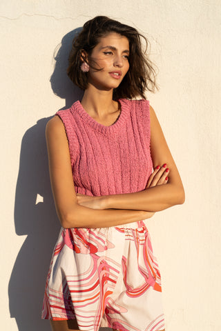 karavan clothing fashion spring summer 25 weekendwear liza crop top pink