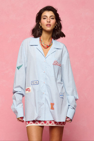 karavan clothing fashion spring summer 26 nai collection lela shirt ciel