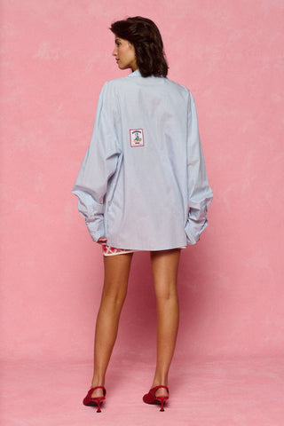 karavan clothing fashion spring summer 26 nai collection lela shirt ciel