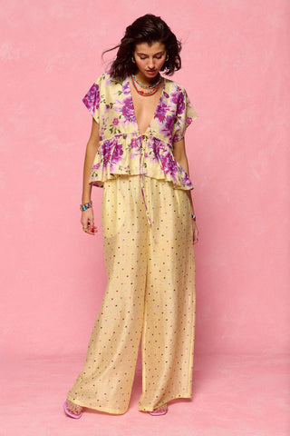 karavan clothing fashion spring summer 26 nai collection ernie top floral purple lemon