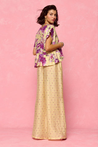 karavan clothing fashion spring summer 26 nai collection ernie top floral purple lemon