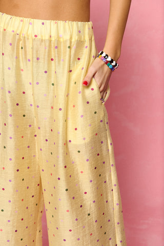 karavan clothing fashion spring summer 26 nai collection lorenza trousers polka lemon