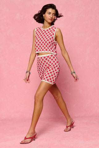 karavan clothing fashion spring summer 26 nai collection amora knitted top ivory red