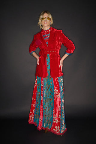 karavan clothing fashion KRVN well i did fall winter 24 25 christmas edition marion dress bordeaux