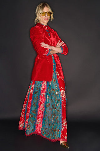 karavan clothing fashion KRVN well i did fall winter 24 25 christmas edition marion dress bordeaux