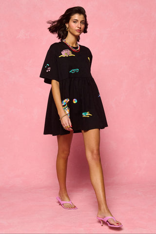 karavan clothing fashion spring summer 26 nai collection maggie mini dress black