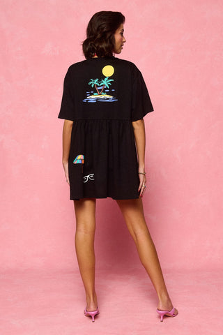 karavan clothing fashion spring summer 26 nai collection maggie mini dress black