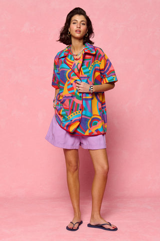 karavan clothing fashion spring summer 26 nai collection bijou shirt abstract boat multicolor