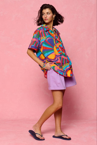 karavan clothing fashion spring summer 26 nai collection bijou shirt abstract boat multicolor