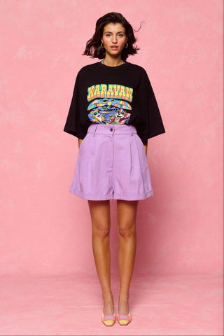 karavan clothing fashion spring summer 26 nai collection marcela shorts lilac