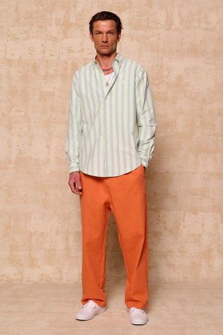 karavan clothing fashion spring summer 26 men nai collection bruce shirt mint stripes