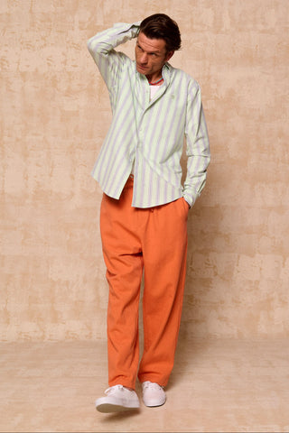 karavan clothing fashion spring summer 26 men nai collection bruce shirt mint stripes