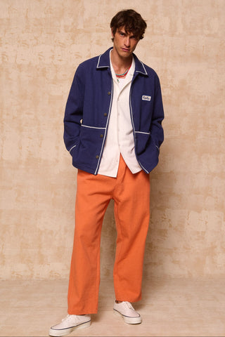 karavan clothing fashion spring summer 26 men nai collection mark trousers orange