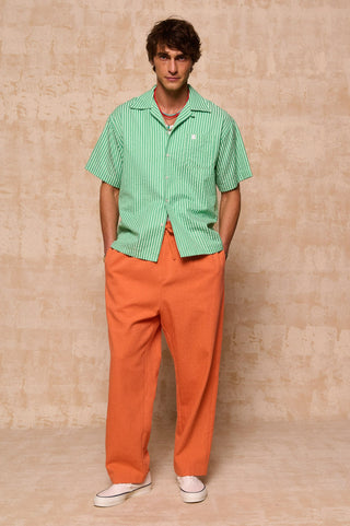 karavan clothing fashion spring summer 26 men nai collection mark trousers orange