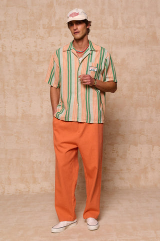 karavan clothing fashion spring summer 26 men nai collection mark trousers orange