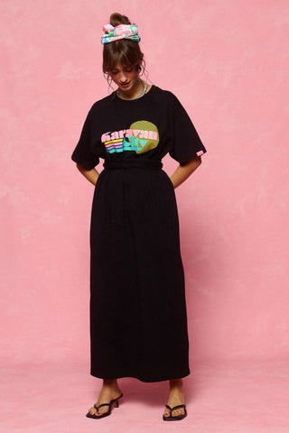 karavan clothing fashion spring summer 26 nai collection maru dress city black