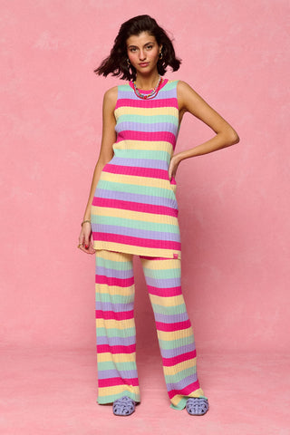 karavan clothing fashion spring summer 26 nai collection maisie knitted top multicolor stripes