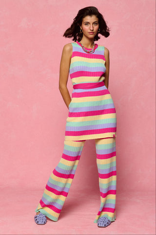 karavan clothing fashion spring summer 26 nai collection maisie knitted top multicolor stripes