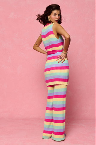 karavan clothing fashion spring summer 26 nai collection maisie knitted top multicolor stripes