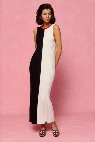 karavan clothing fashion spring summer 26 nai collection mindy knitted dress black & white