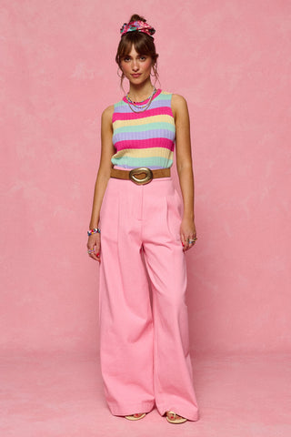 karavan clothing fashion spring summer 26 nai collection maisie knitted top multicolor stripes